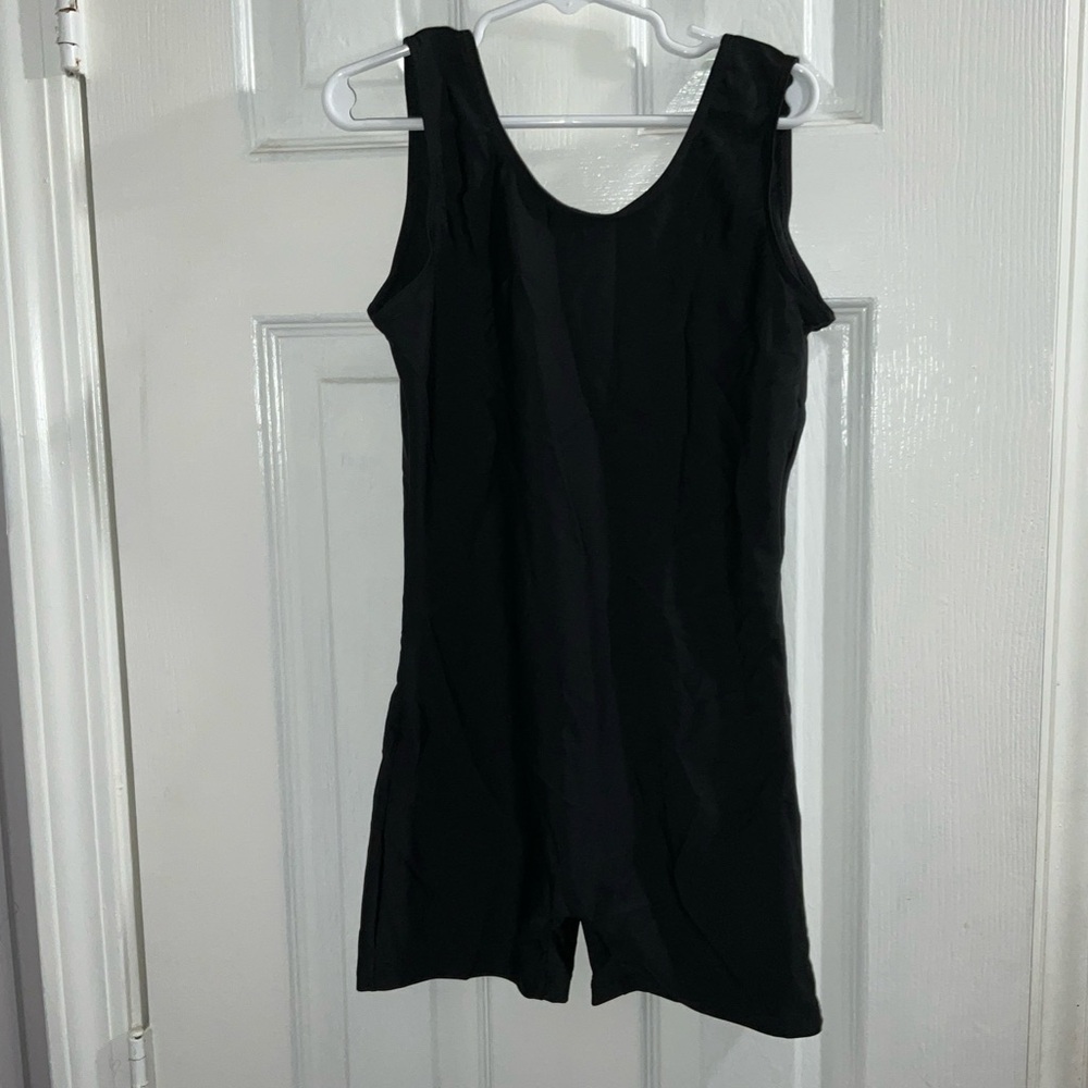 SPEERISE KIDS BIKETARD CHILD XL BASIC BLACK  N/S GYMNASTICS DANCE TANK NEW